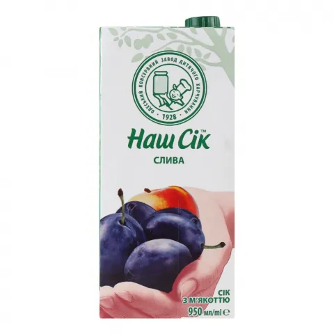 Сік Наш Сік 0,95 л т/п Сливовий