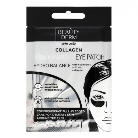 Патчі п/очі Beauty Derm 2 шт. Прозорі колагенові