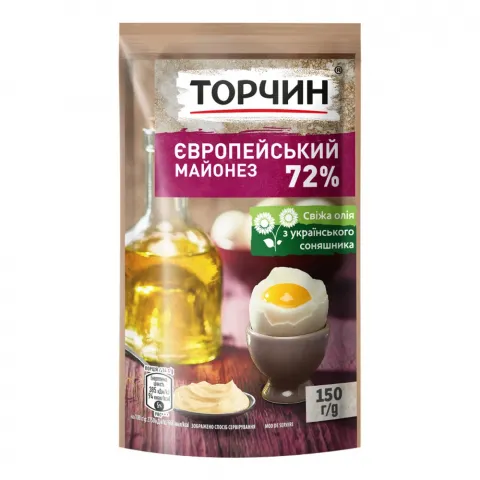 Майонез Торчин 150 г д/пак. Європейський
