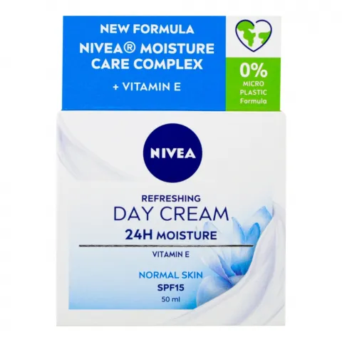 Крем д/обличчя Nivea 50 мл ден. Освіжаючий Інтенсивне зволоження 24 год. д/нормальної шкіри SPF 15
