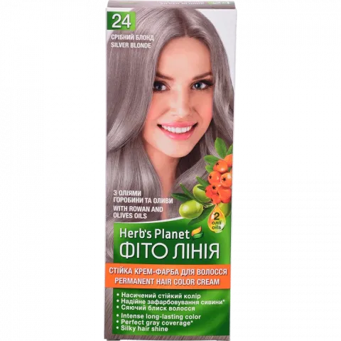 Фарба д/волосся Фіто Лінія Herb`s Planet  24 Срібний блонд