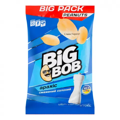 Горішки Big Bob Арахіс 160 г пак. Солоний