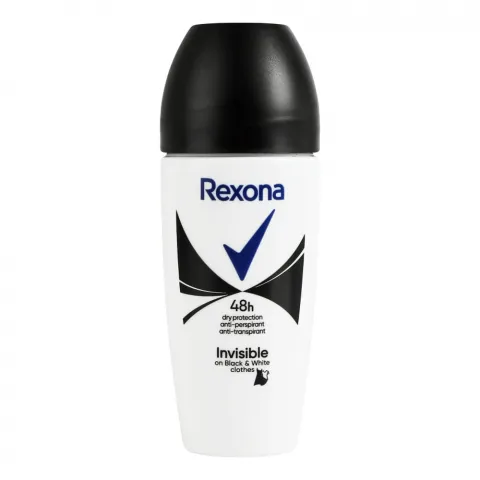 Дезодор Rexona 50 мл рол. Невидимий на чорн. та білому