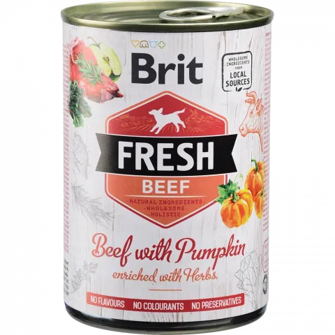 Корм д/собак Brit Fresh 400 г з яловичиною та гарбузом
