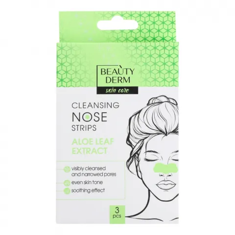 Очищаючі смужки Beauty Derm д/носу 3 шт. з екстрактом Алое Вера