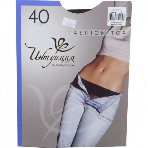 Колготи жін. Інтуїція Fashion TOP 40 2 Antrazite