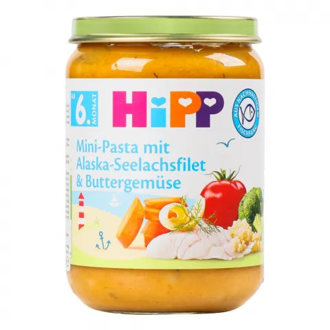 Пюре Hipp 190 г Овочі з морською рибою 6275