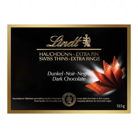 Шок Ліндт Dark Thins 125 г тем.