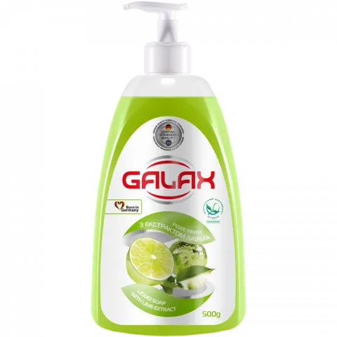 Мило рідке Galax 500 г з екстрактом лайма