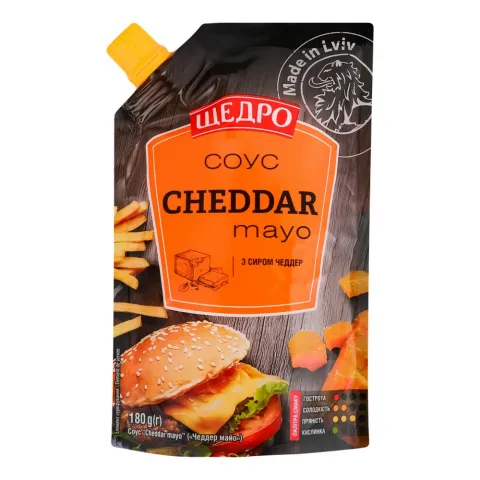 Соус Щедро 180 г д/пак. Cheddar Mayo