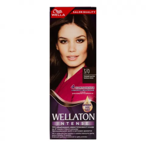 Фарба д/волосся Wellaton 3/0 Темний шатен