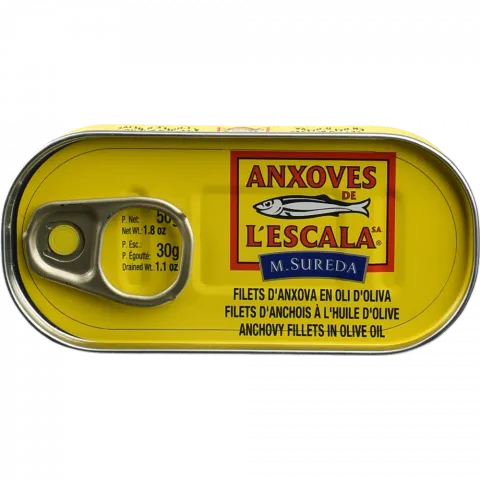 Конс Анчоус філе ANXOVES DE L`ESCALA 50 г з/б в оливк. олії (Іспанія) И004
