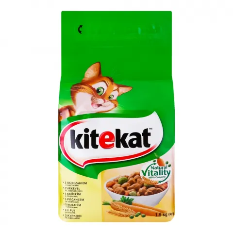Корм д/котів Кітікет 1,8 кг Курка з овочами