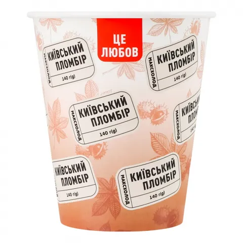 Морозиво Київський пломбір 140 г Шоколадний