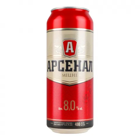 Пиво Арсенал 0,48 л з/б Міцне