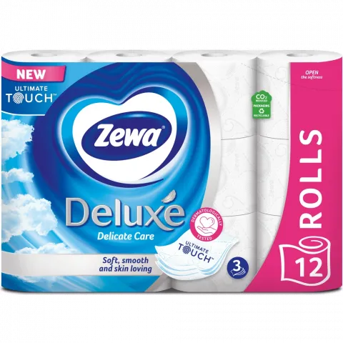 Туалетний папір Zewa 12 шт. Deluxe білий