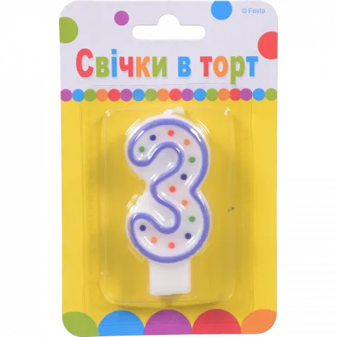 Свічка Party Favors 3