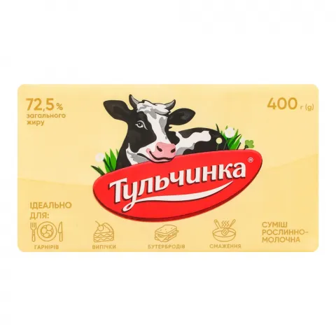 Суміш росл.-молочна Тульчинка 72,5 400 г брикет