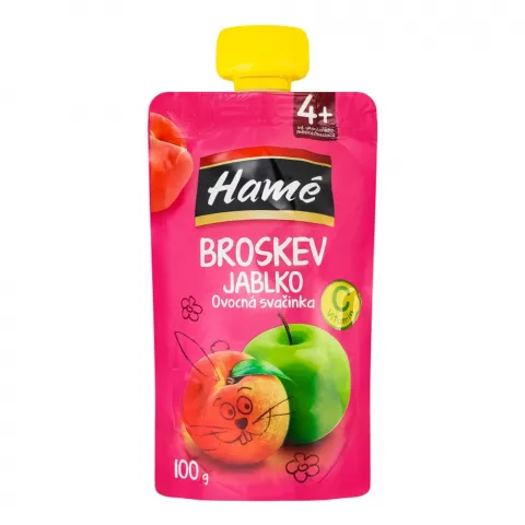 Пюре Hame 100 г д/пак. яблуко та персик