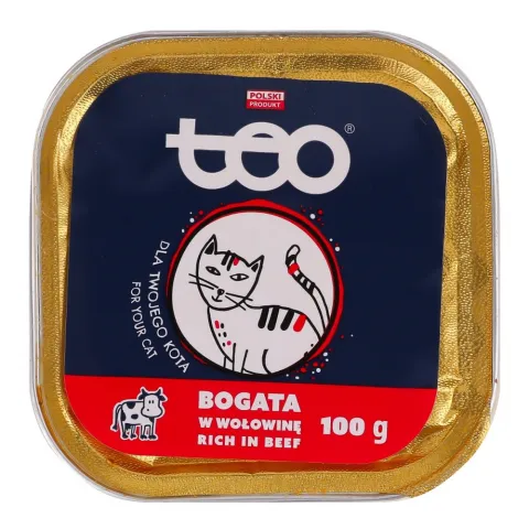 Паштет д/котів Тео 100 г з яловичиною