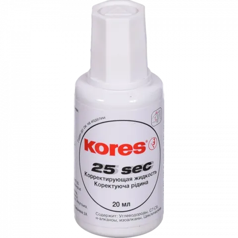 Коррект. рідина KORES 25 секунд` 20 мл`