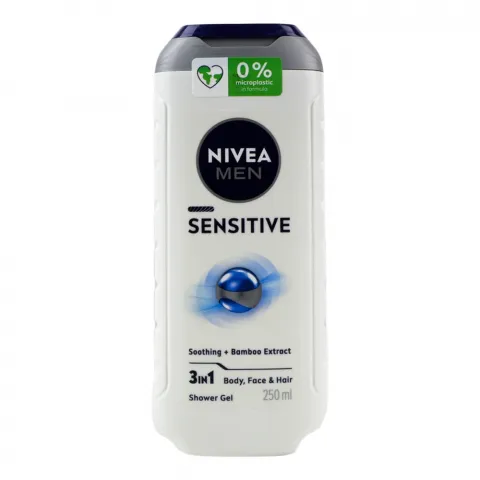 Гель д/душу Nivea 250 мл д/чол. Sensitive 3в1