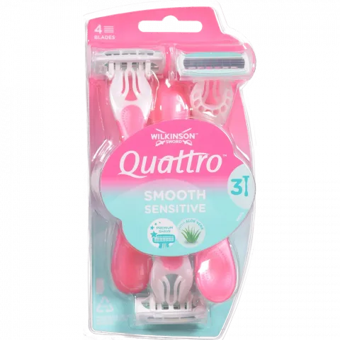 Станок д/гоління однораз. Wilkinson Sword Quattro for Women Sensitive 3 шт.