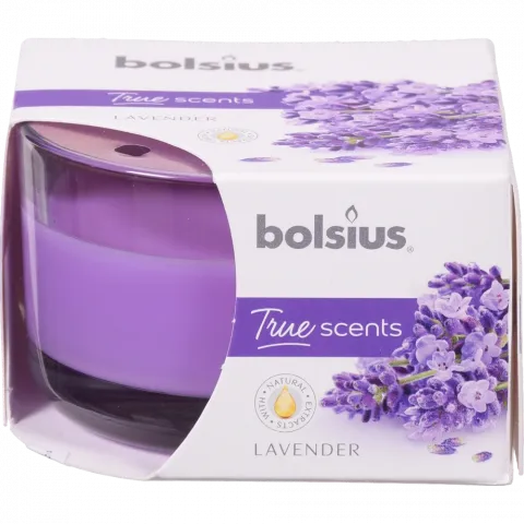 Свіча Bolsius в скл. аром. 50/80 True Scents Лаванда, 13 год., арт. 101925256777