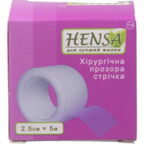 Хірургічна прозора стрічка 2,5 см х 5 м