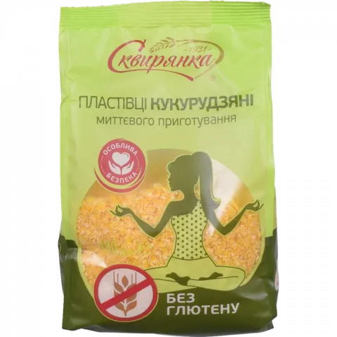 Пластівці Сквирянка 400 г кукурудзяні без глютену миттєві