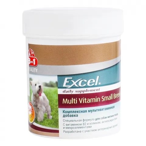 Вітаміни 8in1 Excel Multi Vitamin д/собак малих порід 70 табл. 660471