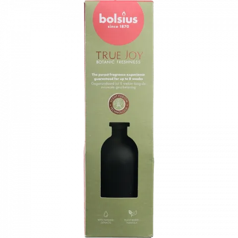 Арома-дифузор Bolsius з паличками, 80 мл, True Joy ботанічна свіжість, арт. 101925066763