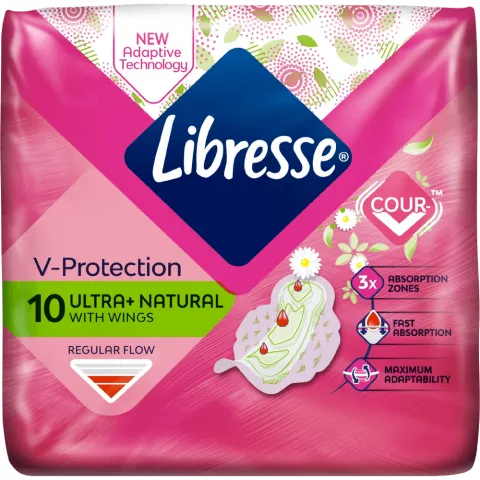 Прокладки Libresse 10 шт. Ultra Normal Wing AloeVera and Camomile