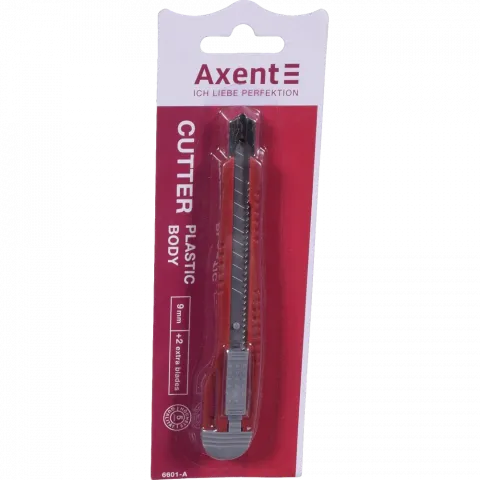 Ніж канцелярський середній мет. направляючі 9 мм Axent 6601-А