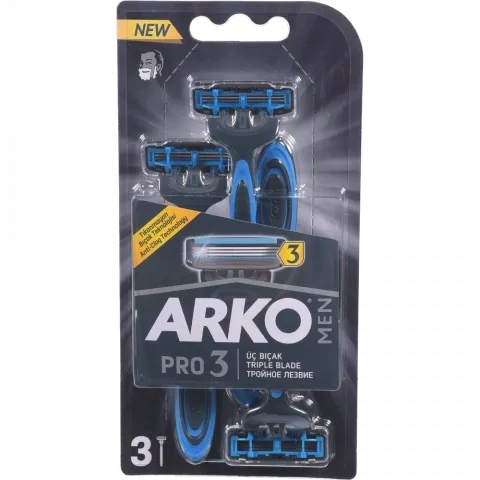 Станок д/гоління Arko 3 леза 3 шт.