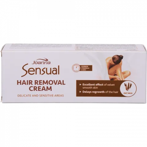 Крем д/депіляції Joanna Sensual 100 г лагідний д/чутливих місць і зони бікіні Вівсяне молочко