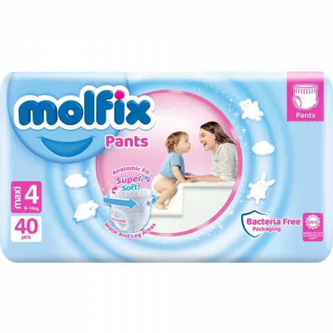 Підг.-трусики Molfix 30/40 шт. Twin Maxi 4 (9-14 кг)