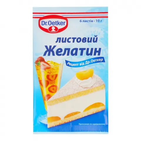 Желатин Др.Оеткер 10 г листовий