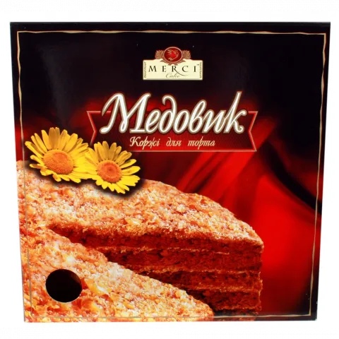 Коржі д/торта Мерсі 500 г12 Медовик