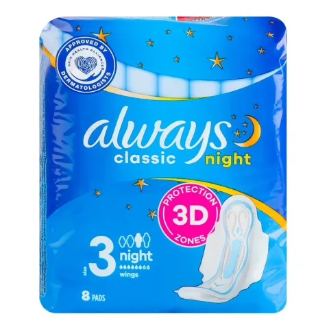 Прокладки Always 8 шт. Классік нічні Single