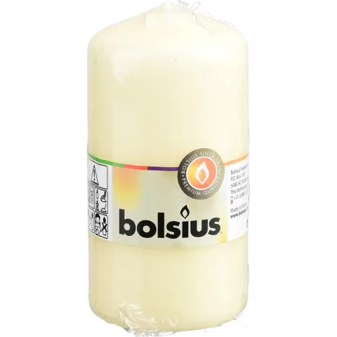 Свіча Bolsius 130/68 1 шт. Кремовий, 43 год., арт. 103615300105
