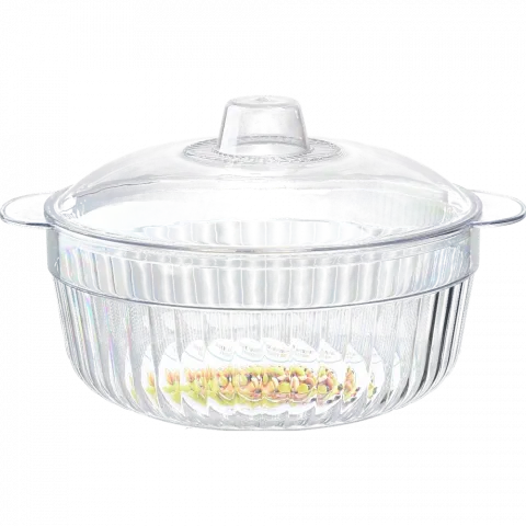 Миска пласт. з кришкою 191611,5см арт. A9584-1 И202