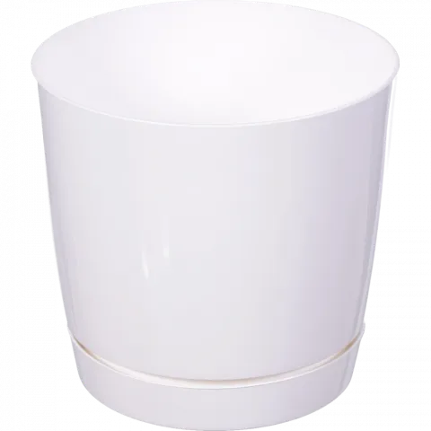 Горщик д/квітів PP COUBI Round P 13,5 см білий DUOP135-S449 И449 (Польща)