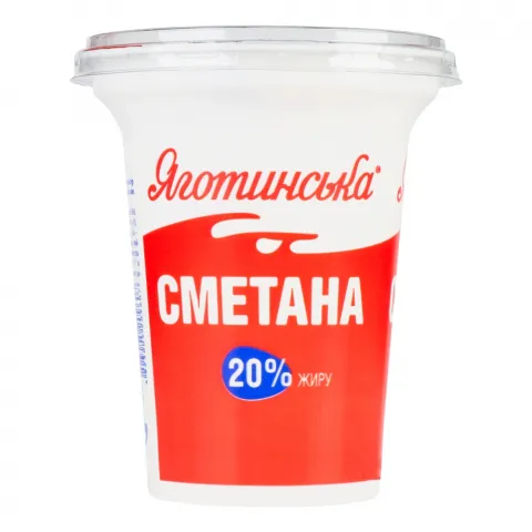 Сметана Яготин 20 300 г стак.
