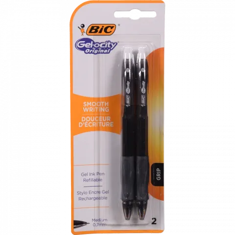 Ручка гелева BIC Gel-ocity Original 0,7 мм 2 шт. чорна