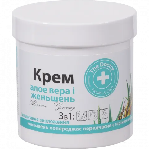 Крем д/тіла he Doctor+ Health and Care 250 мл Алое вера і женьшень