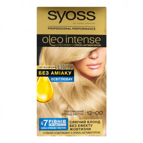 Фарба д/волосся Syoss Oleo Intense 12-00 Платиновий блонд екстра