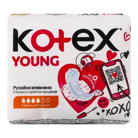 Прокладки Kotex 10 шт. Янг нормал+ крильця
