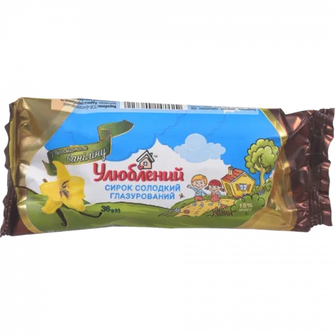 Сирок глазур. Улюблений 15 36 г з аром. ваніліну