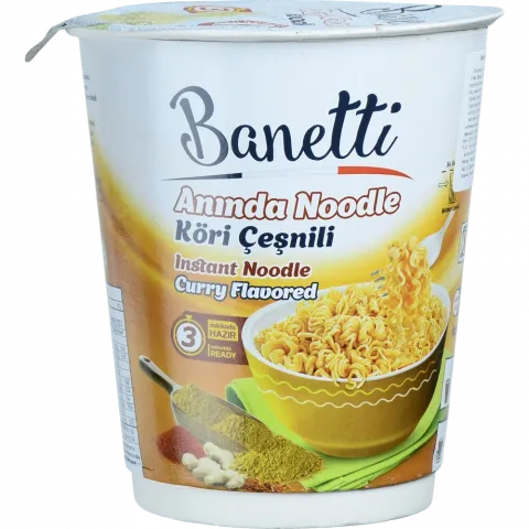 Локшина швидкорозч Banetti 65 г стак карі (Туреччина)